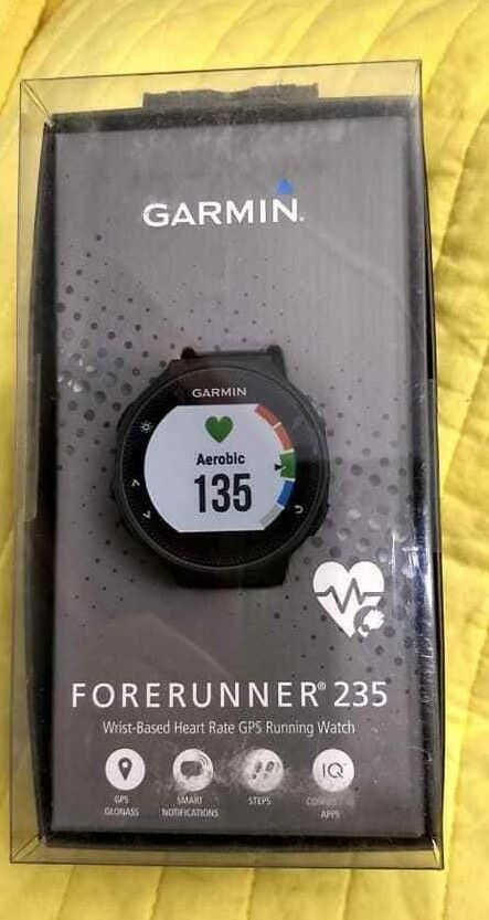 GARMIN FORERUNNER 235 GPS, Heart Rate Running Watch NEW SEALED