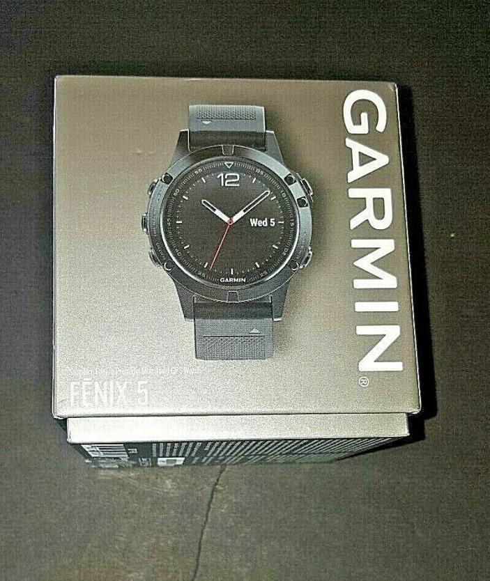 Garmin Fenix 5 Sapphire Edition Multi-Sport Training GPS Watch -Black/Black Band