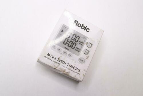Robic M703 Twin Timers Dual Silent Flashing Soccer Wrestling NBA