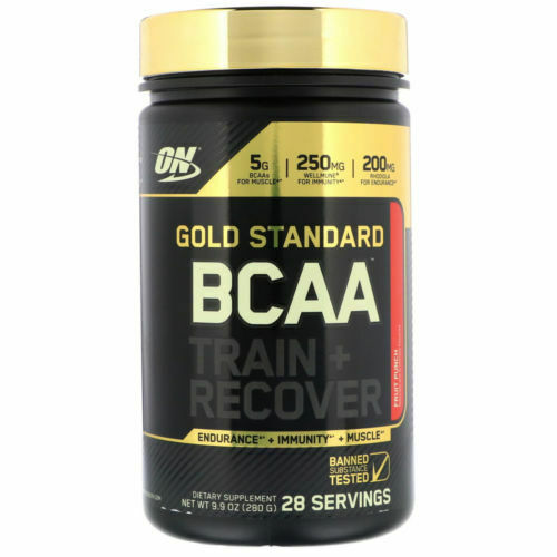 Optimum Nutrition Gold Standard BCAA Train Recover Strawberry Kiwi 9 9 oz