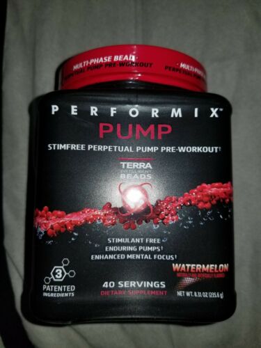 PUMP Powders Perpetual Pump PreWorkout, StimulantFree, WATERMELON EXP. 02/19
