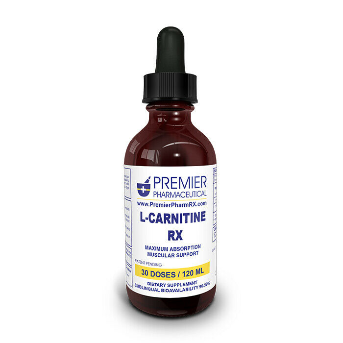 Premier Pharmaceutical L-Carnitine Rx Sublingual 30 Doses Burn Fat Build Muscle