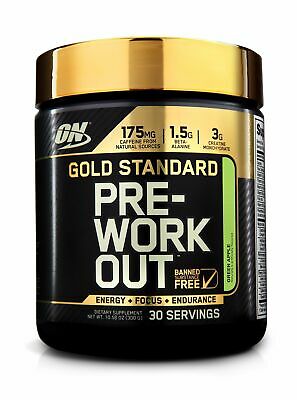 Optimum Nutrition Gold Standard Pre Workout with Creatine Green Apple 30 Serving