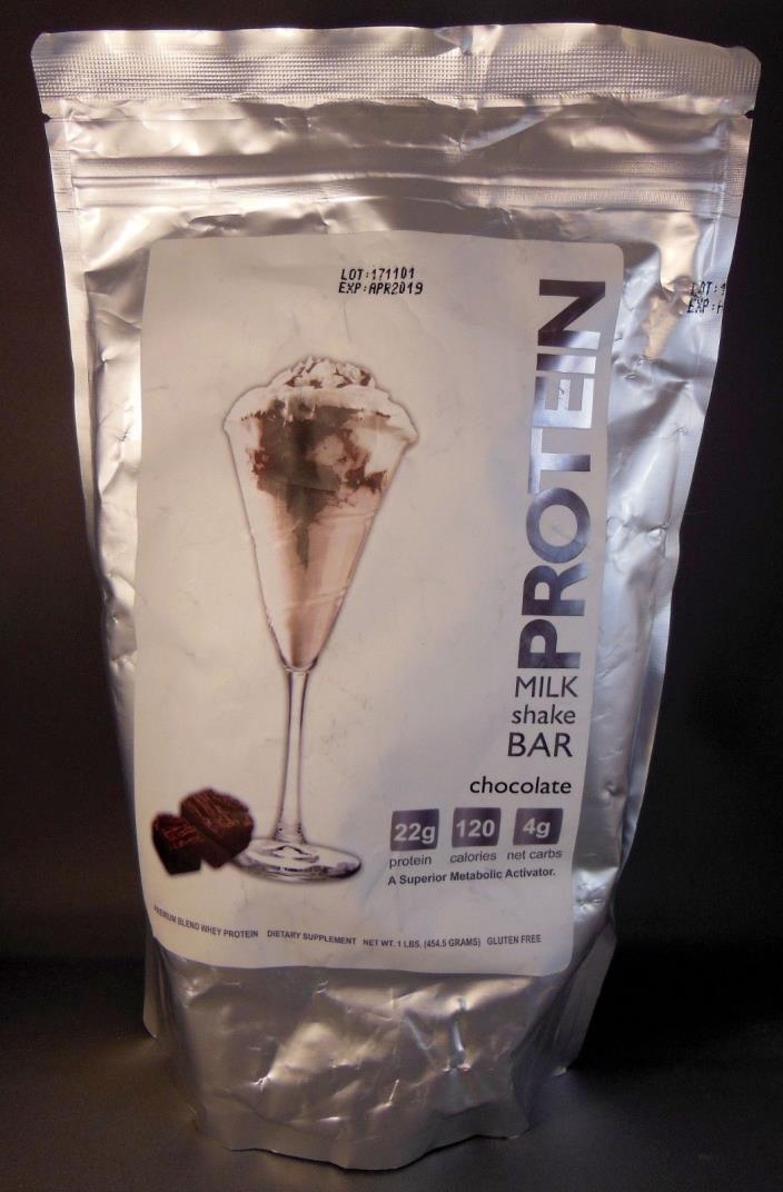 Protein Milkshake Bar Low Carb Whey Protein Powder Chocolate 1 Lb