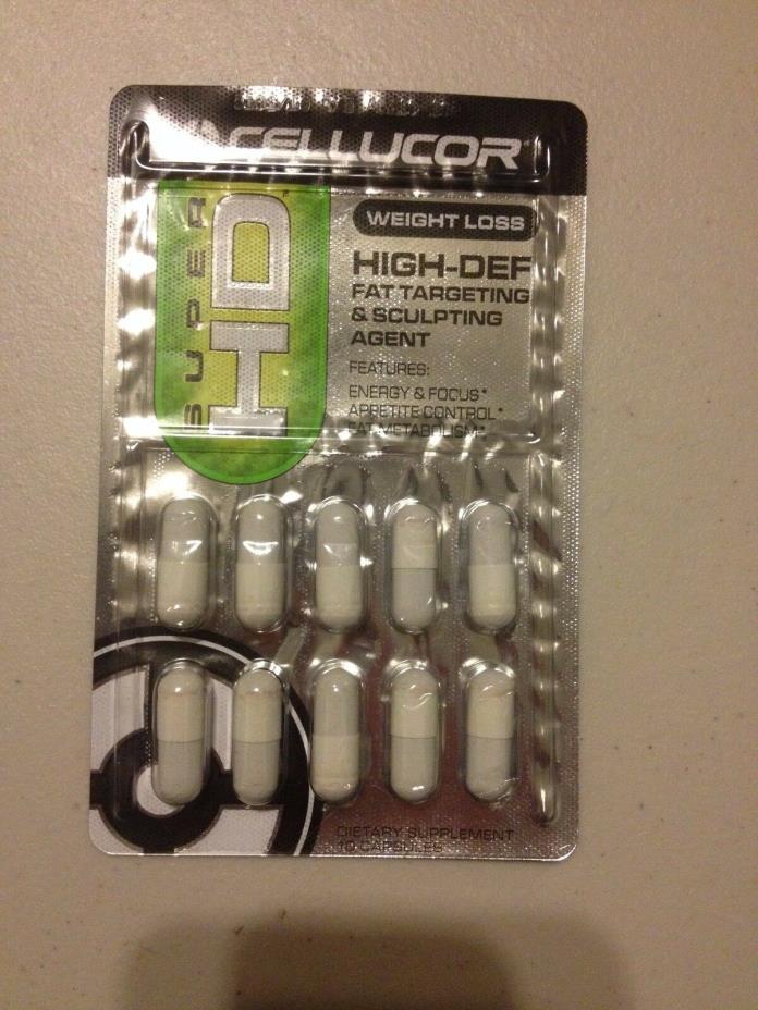 Cellucor HD Capsules 6 packs of 10 diet lose weight appetite suppress 60 total