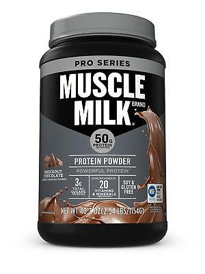 Muscle Milk Pro Series Protein Powder, Knockout Chocolate, 50g Protein, 2.54