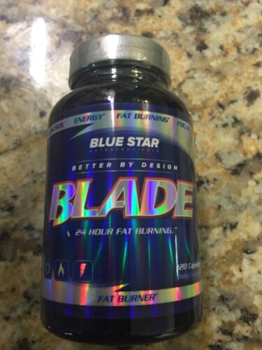 Blue Star Nutraceuticals BLADE 24 Hour Fat Burner FAT LOSS, 120 Clear Capsules