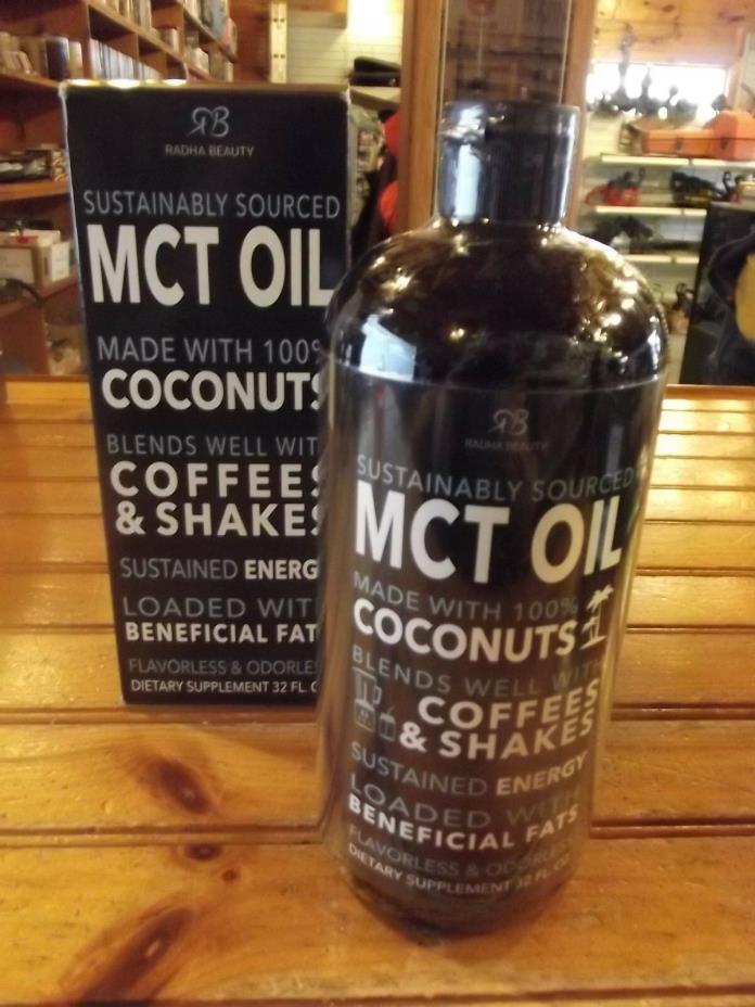 Radha Beauty MCT Coconut Oil - 32oz - New