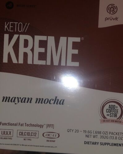 Pruvit Keto Kreme Mayan Mocha 20 packet Limited Fall Flavor Dietary Supplement