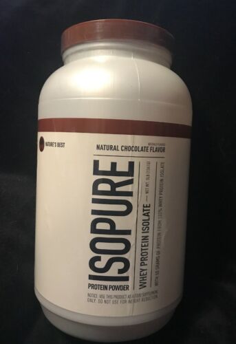 Isopure 100% Whey Protein Isolate, Nature’s Best Natural Chocolate Flavor