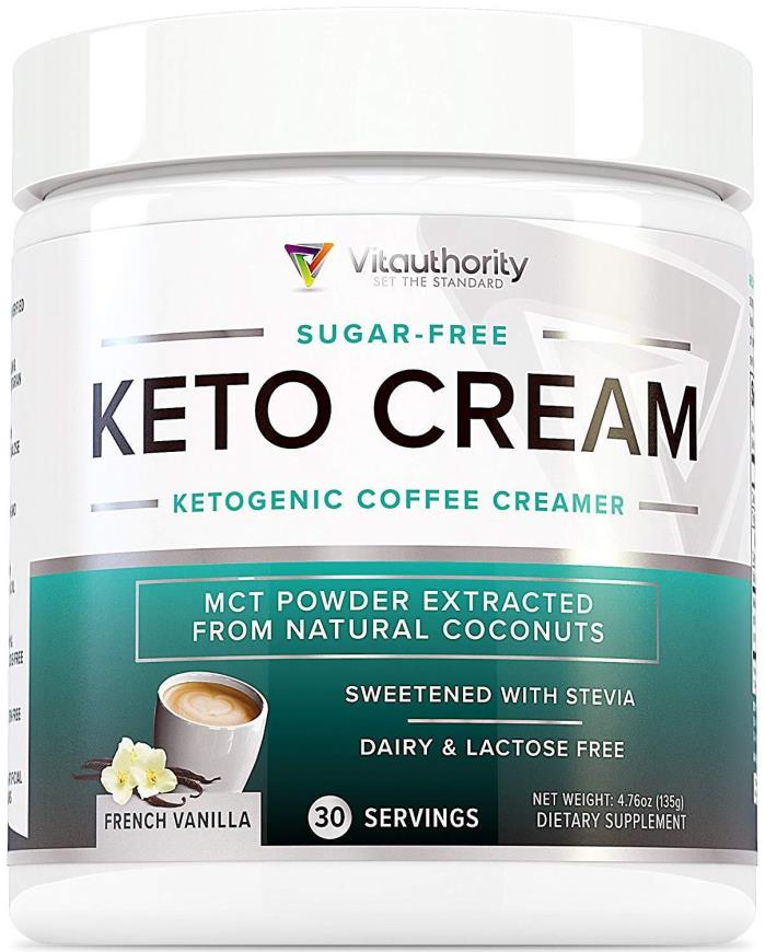 Keto Cream: Sugar Free Perfect Keto Coffee Creamer Powder with Vegan MCT Oil