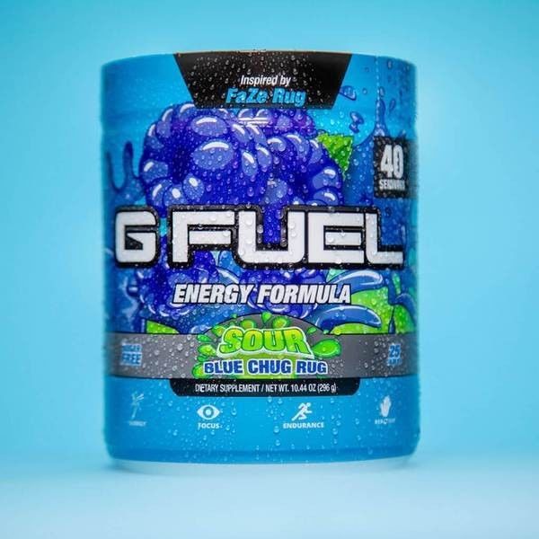 G-fuel Sour Blue Chug Rug