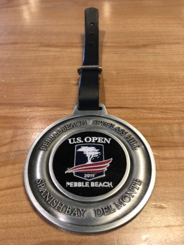 Lot Of 3 Pebble Beach golf bag tag limited edition 2019 US Open ??% CA Seller??