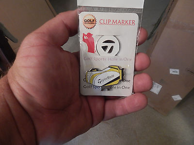 TAYLORMADE YELLOW MAGNETIC BALL MARKER WITH HAT CLIP