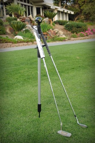 New Versagolfer Gray And Black Golf Ball Retriever And Club Holder