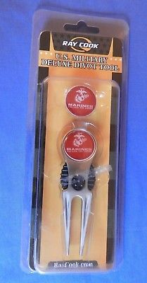 NEW * RAY COOK MARINES MILITARY DELUXE DIVOT TOOL SET * GOLF * NIP