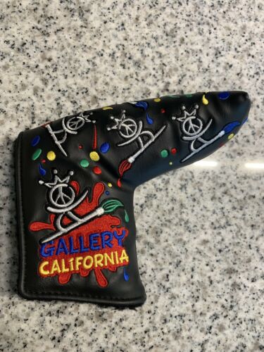 NEW Scotty Cameron Gallery Black Paint Splash Peace Surfer Putter Headcover