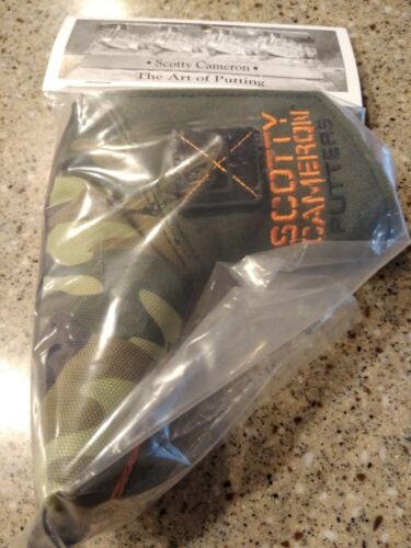 Titleist Scotty Cameron Club Cameron CAMO Headcover  Putter Cover NEW IN PACKAGE