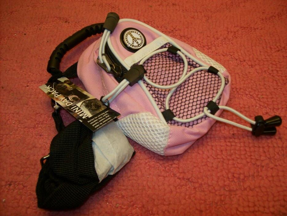 Mini Golf hiking, jogging travel Day Pack Bag ~ Pink, Peace Sign, New, Free Ship