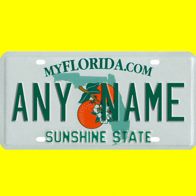 License plate, golf cart, mobility scooter - Florida design, custom, any name