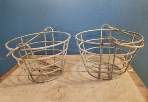 2 Vintage Heavy Driving Range Golf Baskets