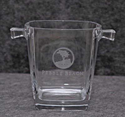 PEBBLE BEACH Golf Course Ice Bucket - Engraved - Excellent Condition