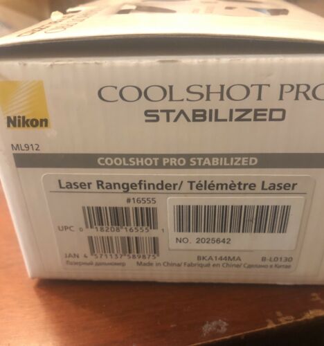 Nikon Coolshot Pro STABILIZED Laser Rangefinder NEW In Box