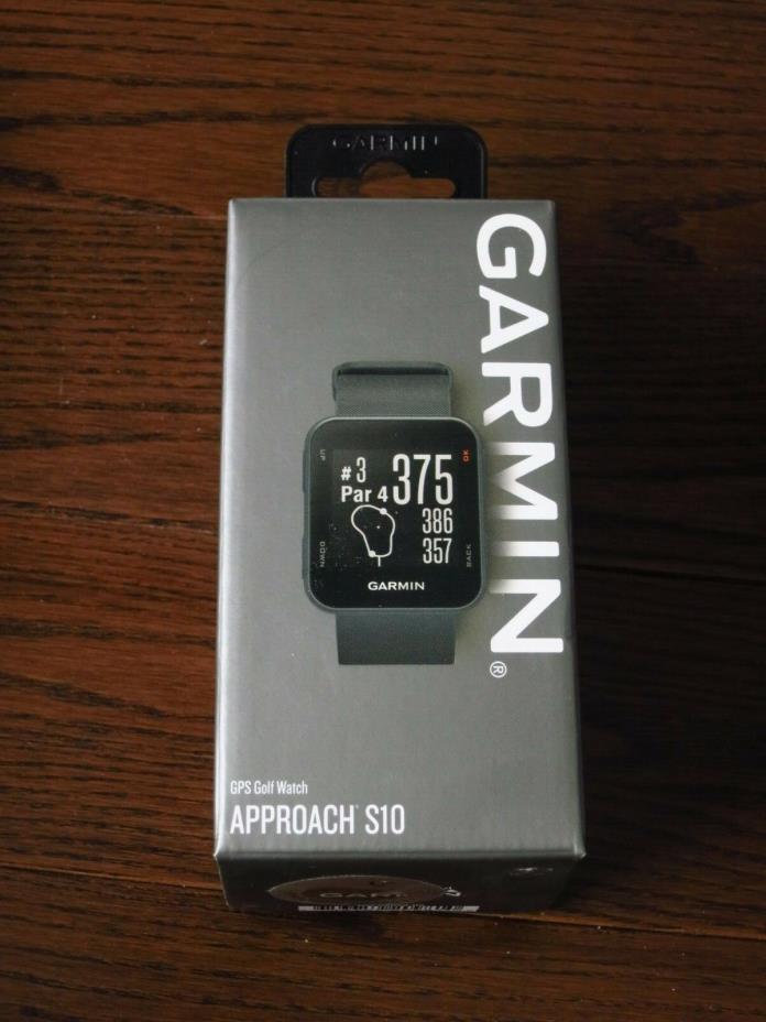 Brand New Garmin Approach S10 Lightweight GPS Golf Watch Black 010-02028-02