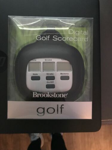 Brookstone | Electronic Golf Scorecard (Easy Digital Score Card for Golfer)