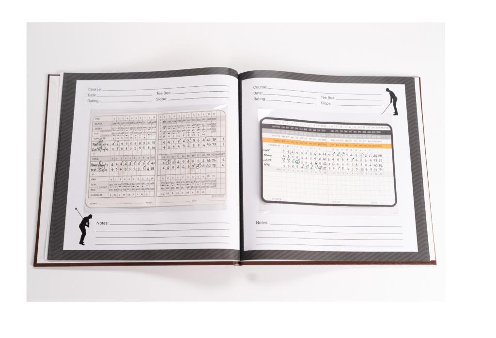 Golf Scorecard Album Keeper | Holder Keepsake Journal | Gift for Golfer