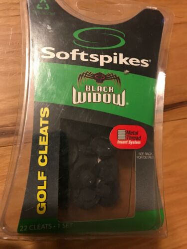 Softspikes Black Widow Fast Twist Claim Golf Cleat Spikes  New In Box
