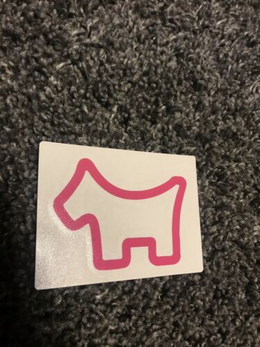 Brand New Pink Scotty Cameron Cookie Cutter Outline “Scotty Dog” Sticker 3x5”