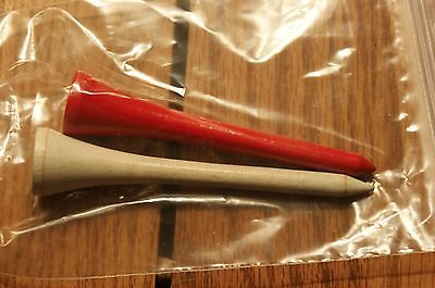 Lot of 2 large red & white Golf tees