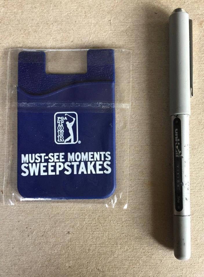 Must-See Moments Sweepstakes PGA Tour Golf Tee Holder - New, Blue [Stick to Bag]