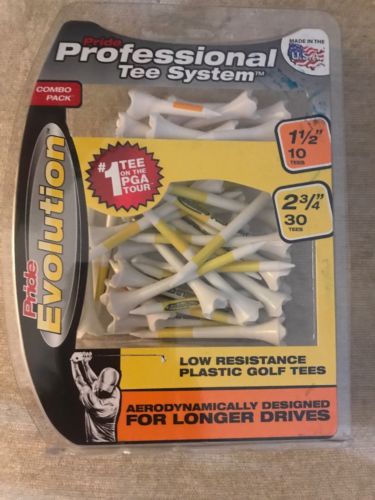 Pride Professional Golf Tee System Evolution Combo Pack 2 3/4