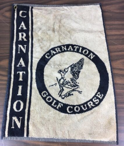 Carnation Washington Golf Course Player Towel Belgium Made