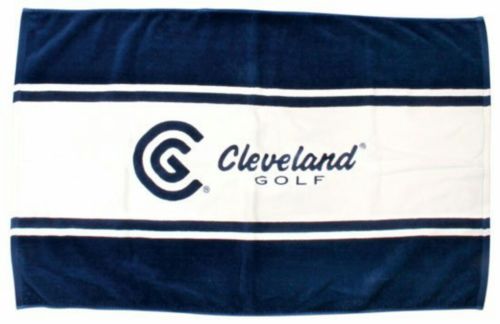 Cleveland Golf Bag Towel Blue/White w/ built-in grommet  16