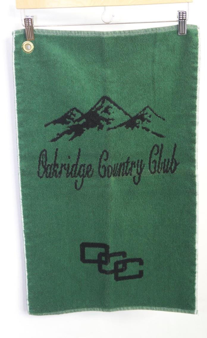 OAKRIDGE COUNTRY CLUB Bag Towel Green OCC Golf Course MADE IN USA Cotton 1405