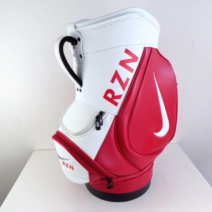 Nike RZN Red & White Mini Caddy Staff Golf Bag RARE