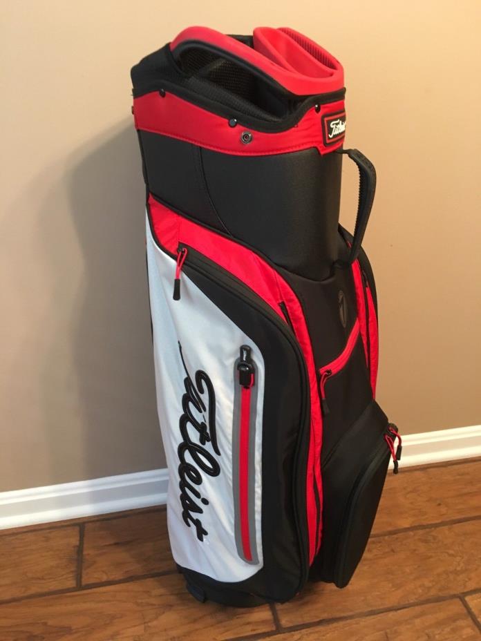 Titleist 2018 Club 7 Cart Bag – Black/White/red excellent condition