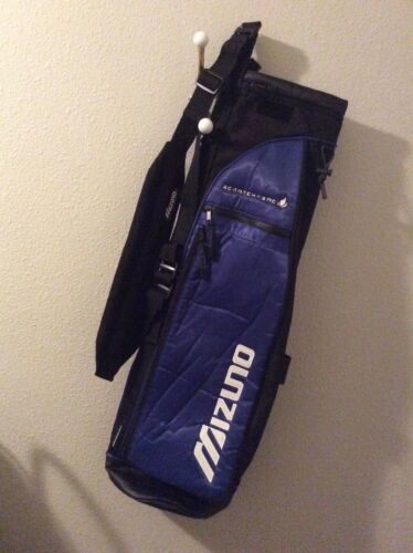 Mizuno Scratch Sac Lightweight Sunday Carry Golf Bag Black / Blue