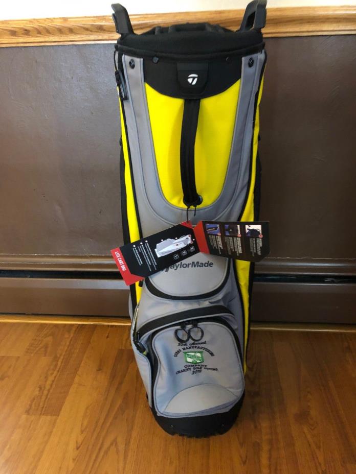 Taylor Made Lite Cart Bag- Gray and Yellow