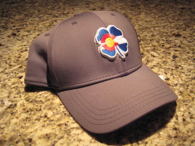 black clover live lucky colorado flag logo stitched gray hat cap L/XL new