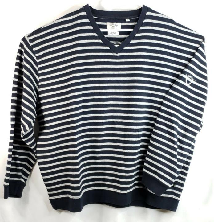 Callaway Golf Shirt Mens XXL 100% Cotton V neck Sweater
