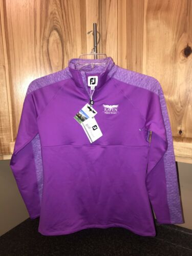 NWT Footjoy Golf Ladies Half-Zip Quilted Accents Pullover, Small , 27521, $115