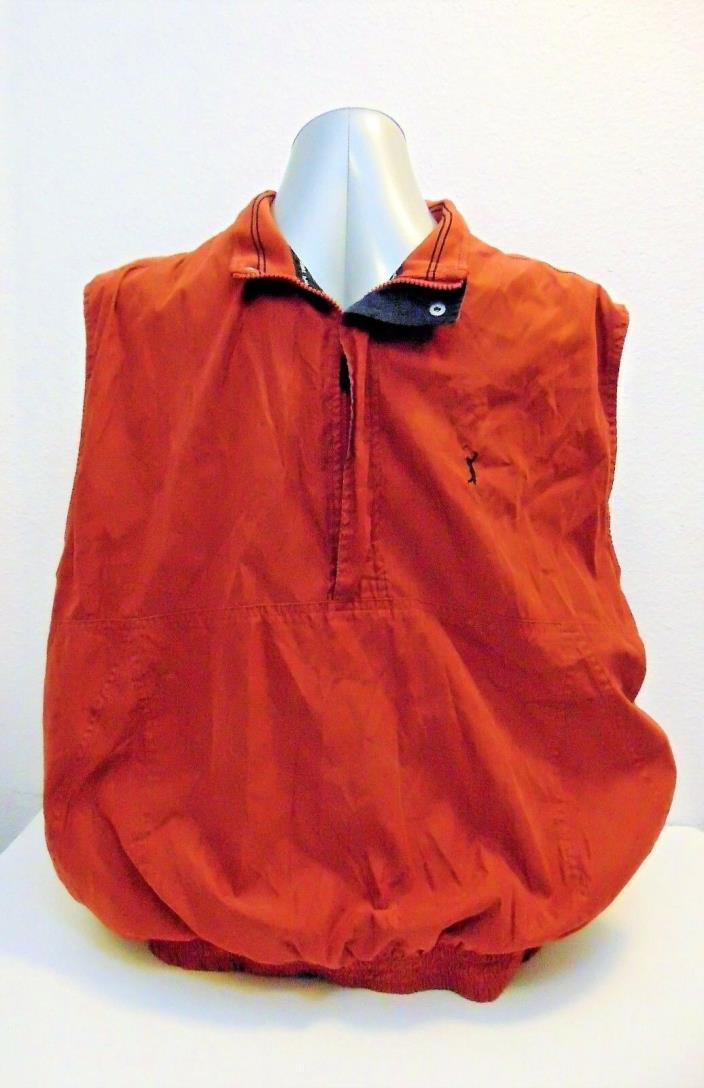PGA Tour Collection Men's Golf Vest Terracotta 1/2 Zip Size XL