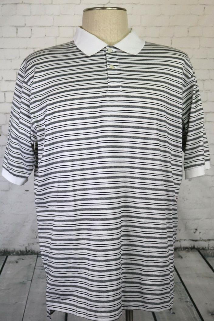 Polo Golf by Ralph Lauren, Men's XL Polo Shirt, black & white, Great Preowned