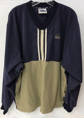 adidas golf pullover Jacket Men Size Large Vintage