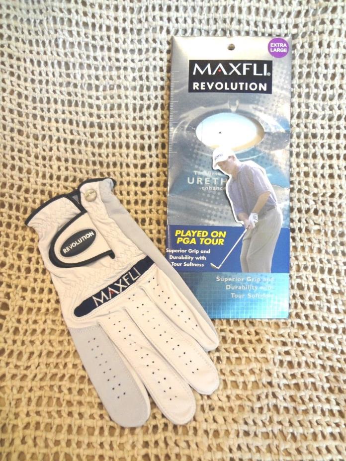 Maxfli Revolution Golf Glove Urethane Enhanced Glove~Men's Size RH XL ~ Pk of 1