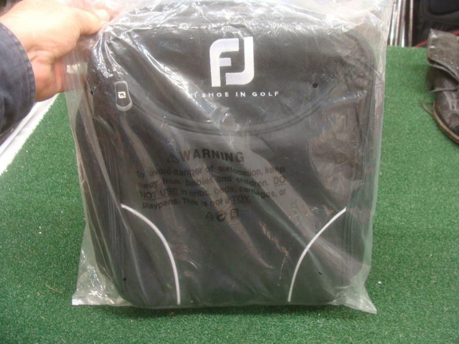 FootJoy Genuine Golf Shoe Bag Zipped Shoe Case - Black